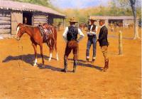 Frederic Remington - Buying Polo Ponies in the West